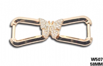 High metal rhinestone chain for women shoes