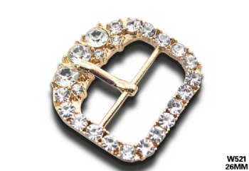 High quality pin buckle glass shoe accessories