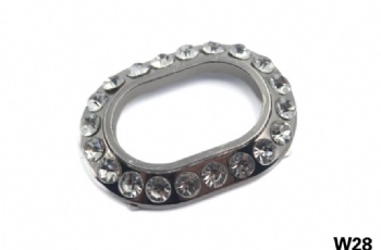 Zinc alloy rhinestone shoe buckle
