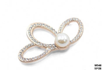 High quality rhinestone metal clip accessories
