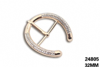 Fashionable high quality metal rhinestone pin buckle